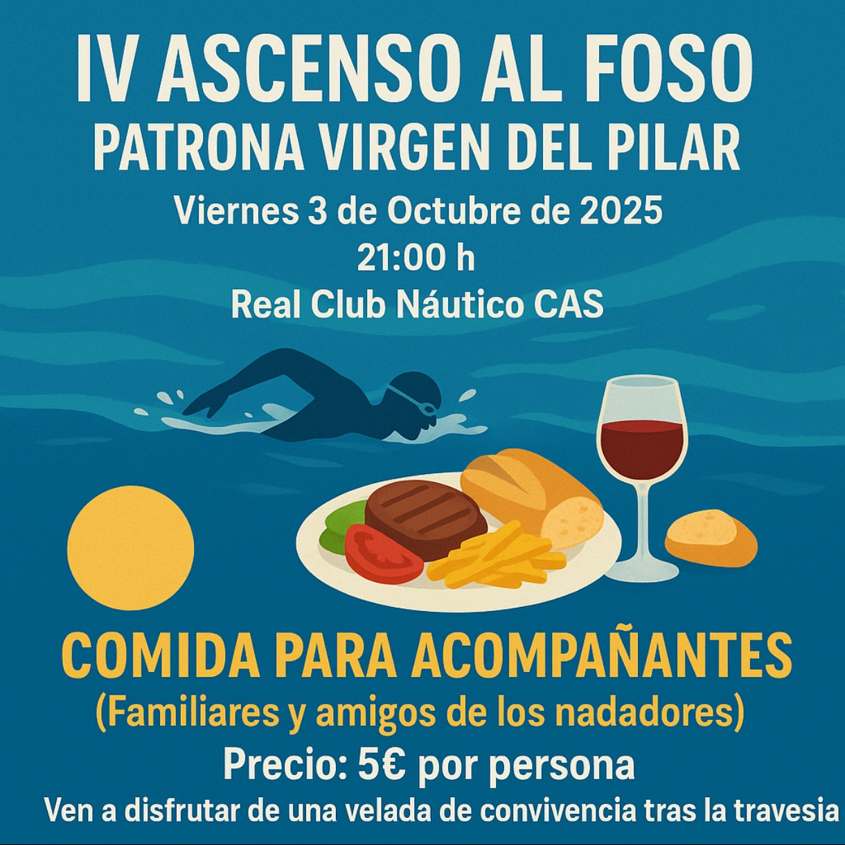 COMIDA ACOMPAÑANTES IV TRAVESÍA AL FOSO PATRONA VIRGEN DEL PILAR