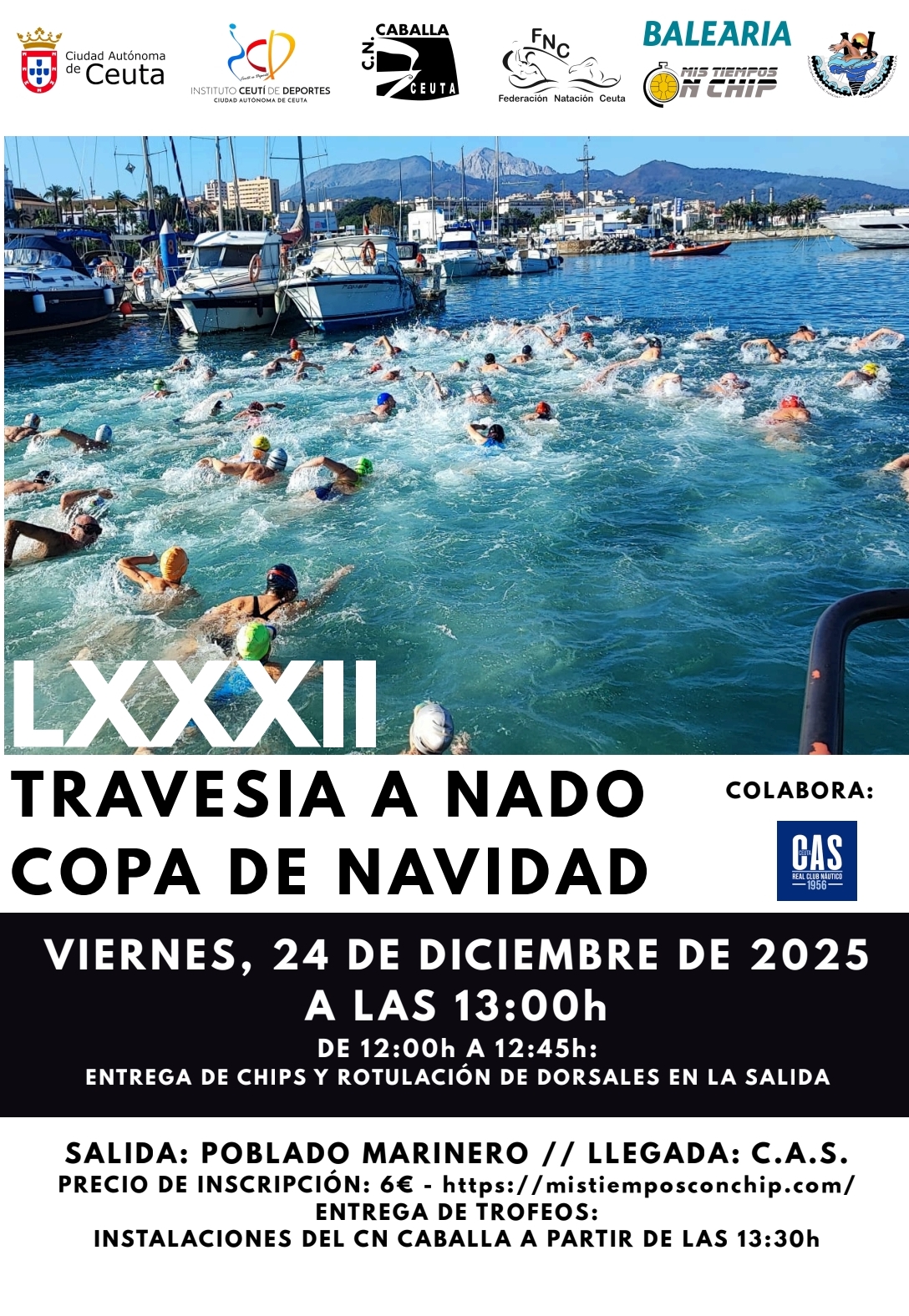 LXXXII TRAVESÍA A NADO COPA DE NAVIDAD