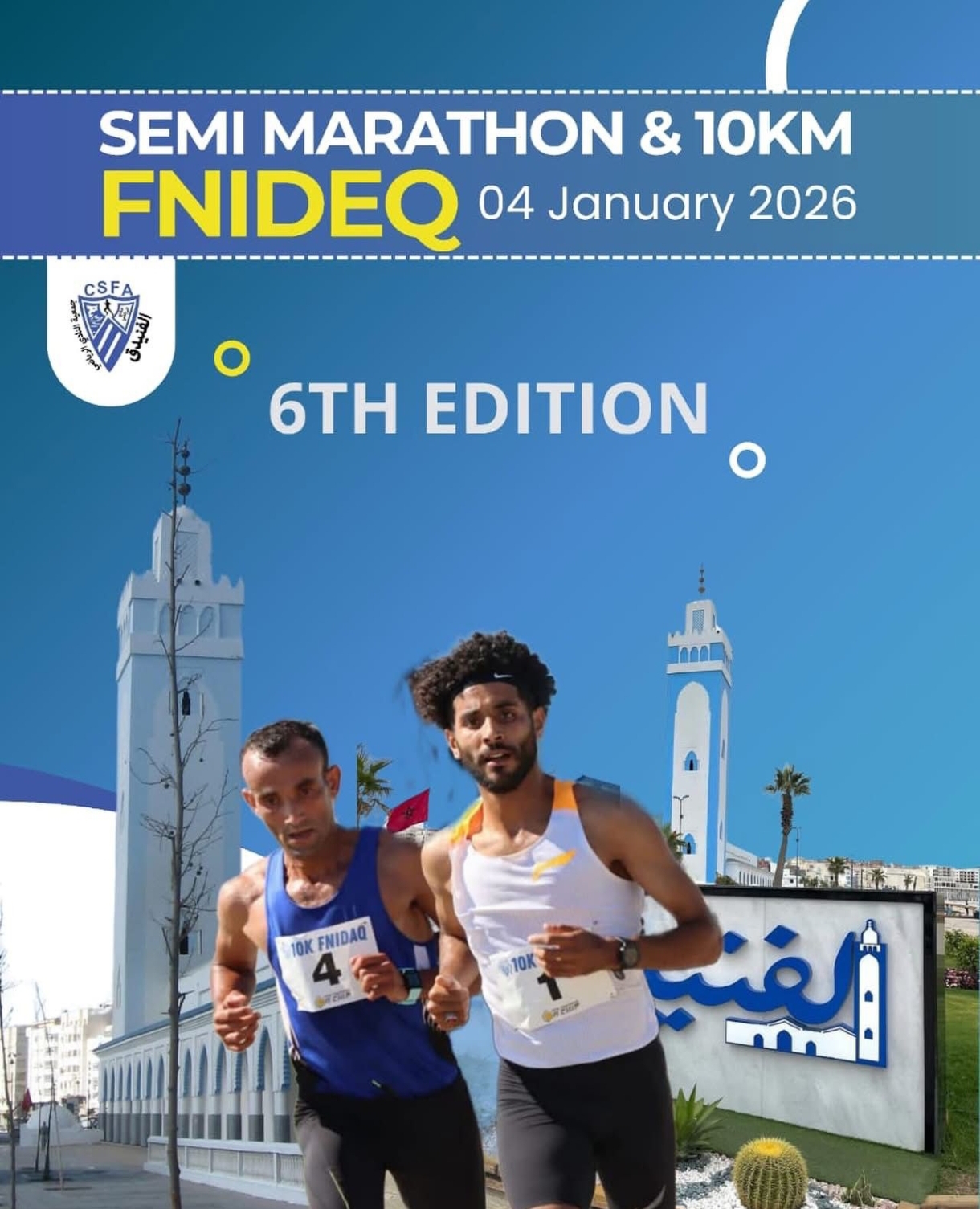 6TH SEMI MARATHON & 10 KM FNIDEQ