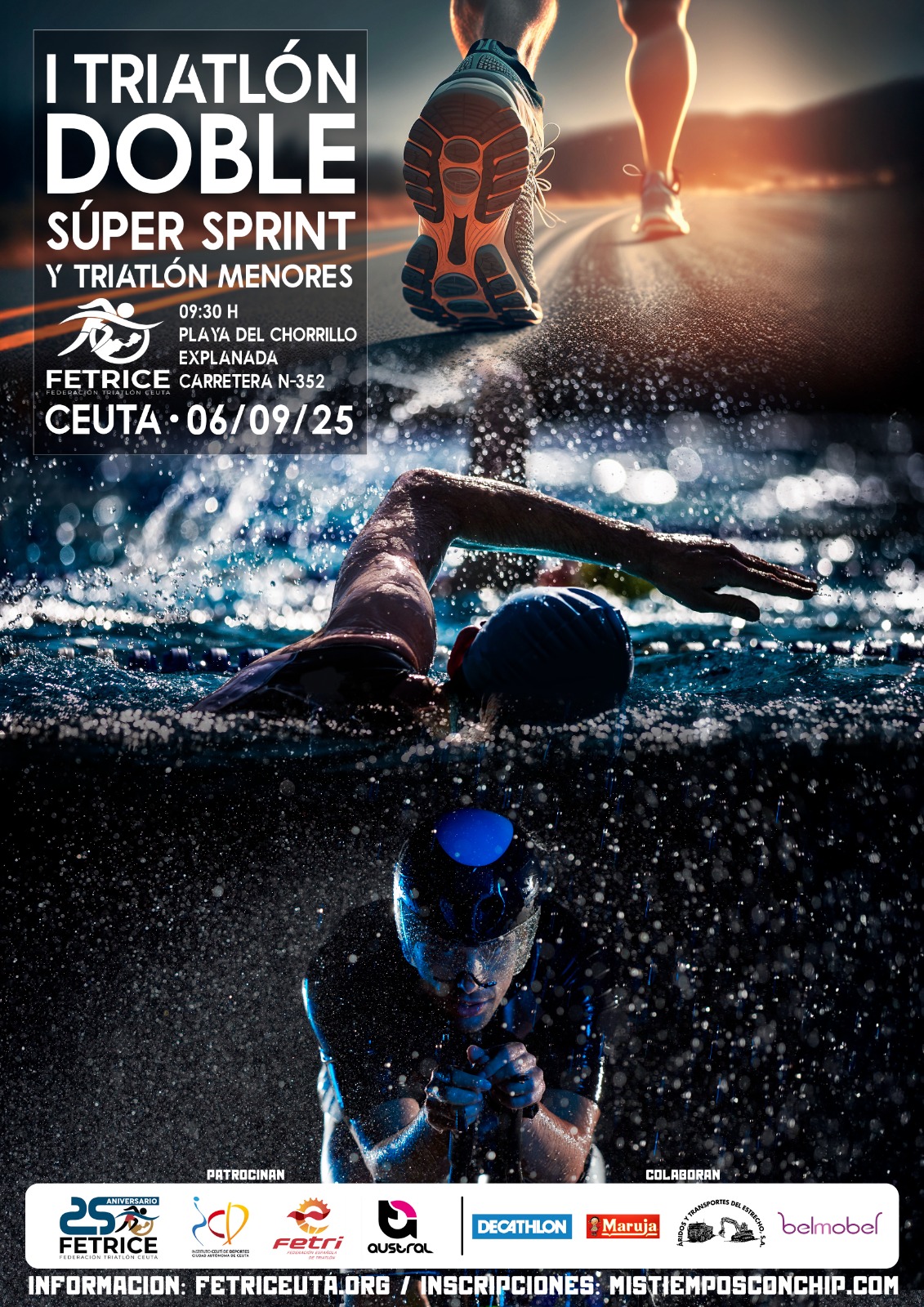 I TRIATLÓN DOBLE SUPER SPRINT Y TRIATLÓN DE MENORES