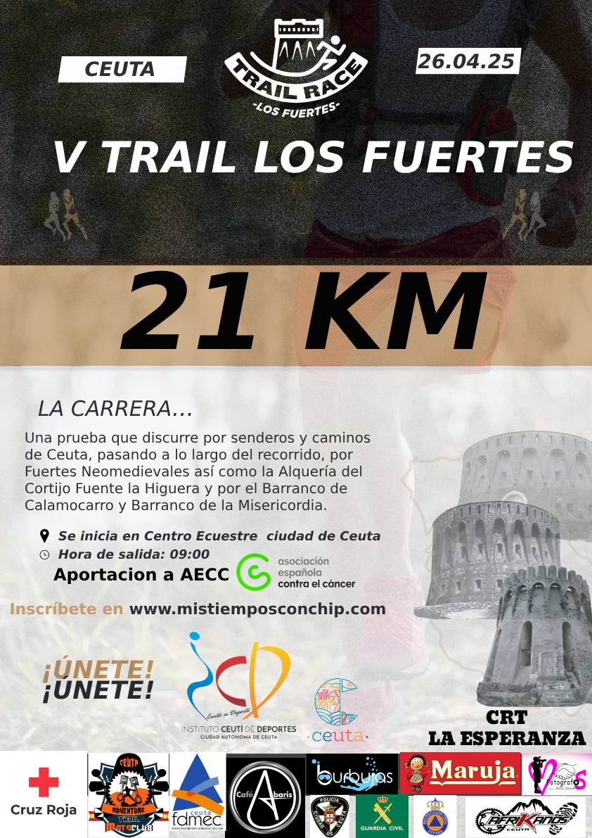 21K V TRAIL RACE LOS FUERTES CIUDAD DE CEUTA