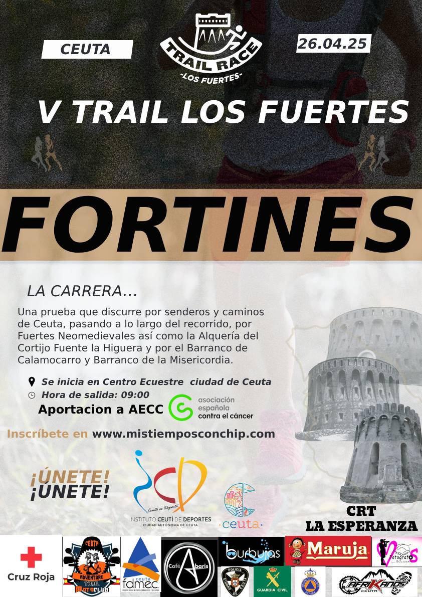 LOS FORTINES V TRAIL LOS FUERTES CIUDAD DE CEUTA