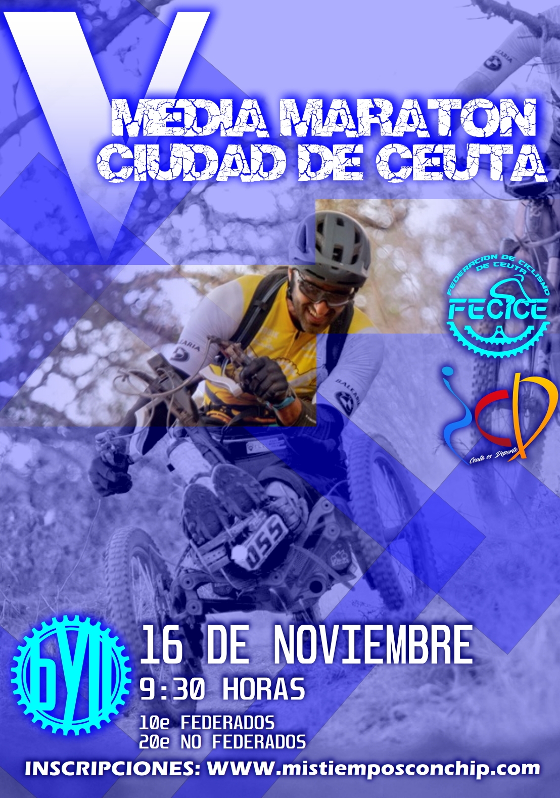 V MEDIA MARATÓN BTT CIUDAD DE CEUTA HOMENAJE FRAN VALLE